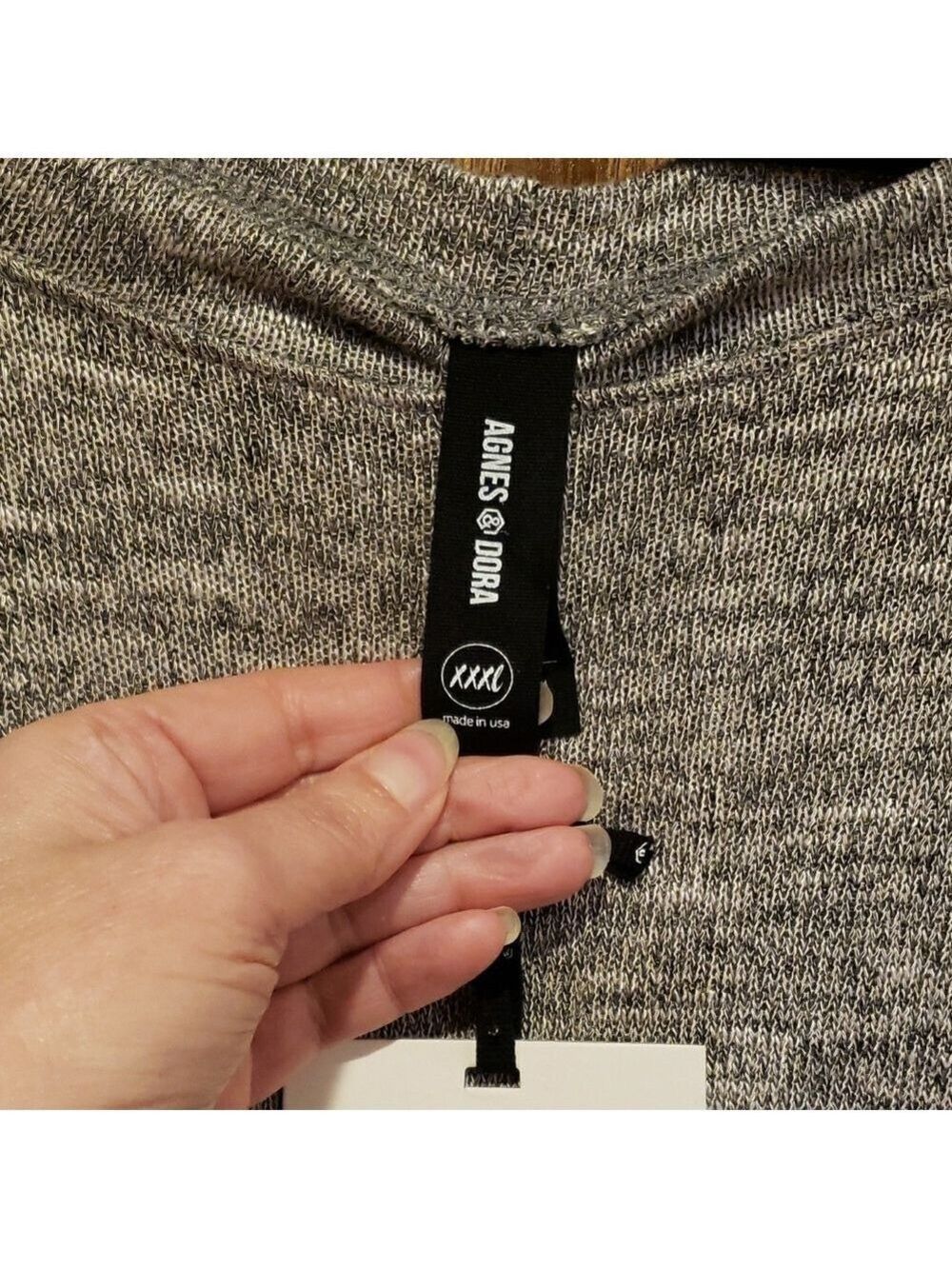 Agnes & Dora Gray Crew Neck Sweater - Picture 2 of 9